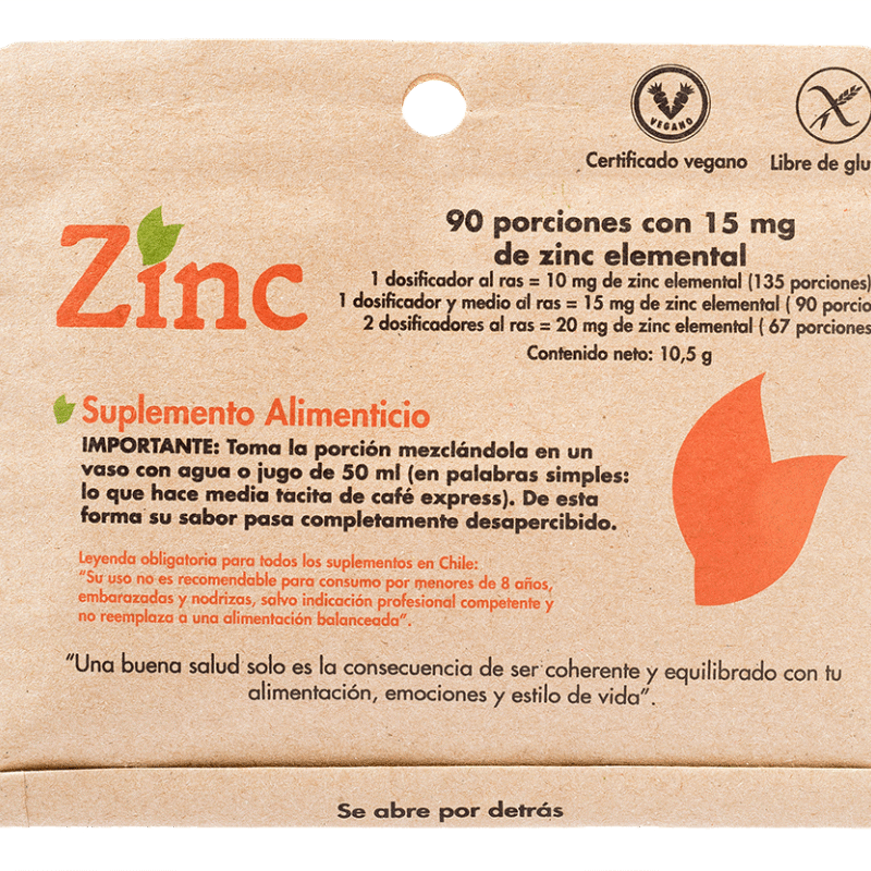 Dulzura natural.. Zinc