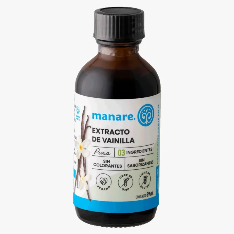 Extracto de vainilla pura Manare sin gluten y sin azúcar Non GMO