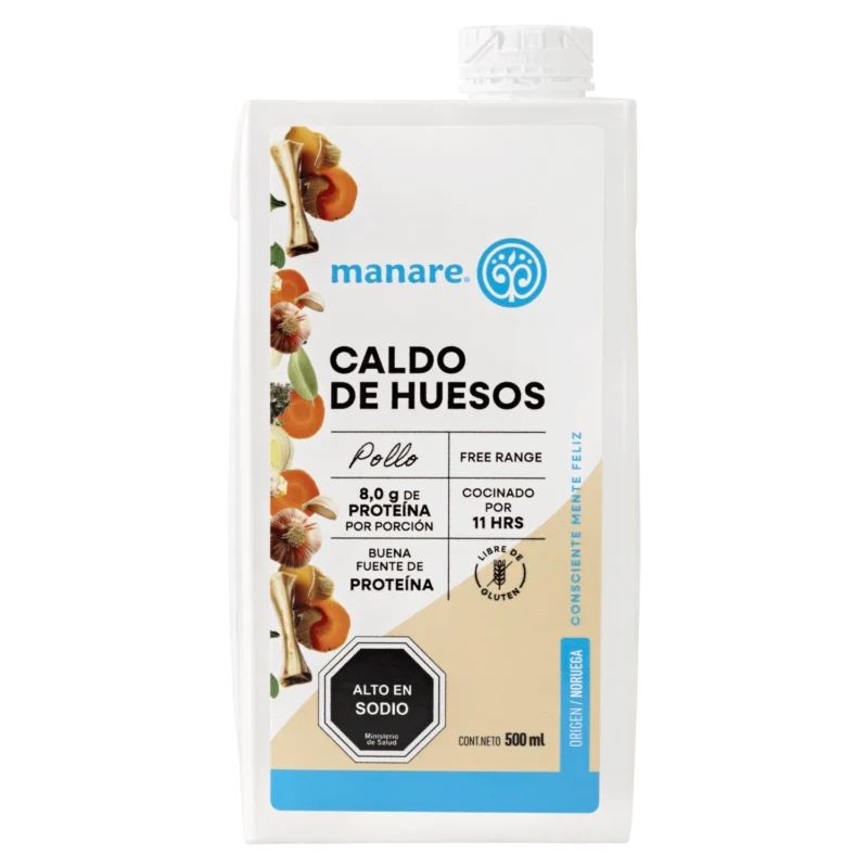 Caldo de Huesos de Pollo Manare 500ml