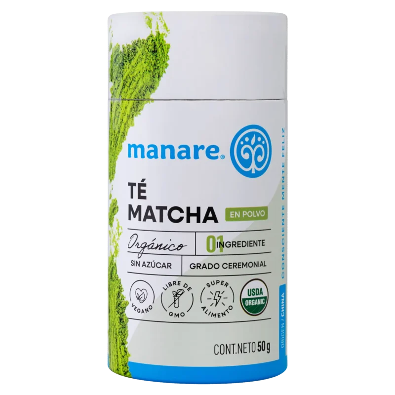 Té Matcha en polvo orgánico Manare 50g