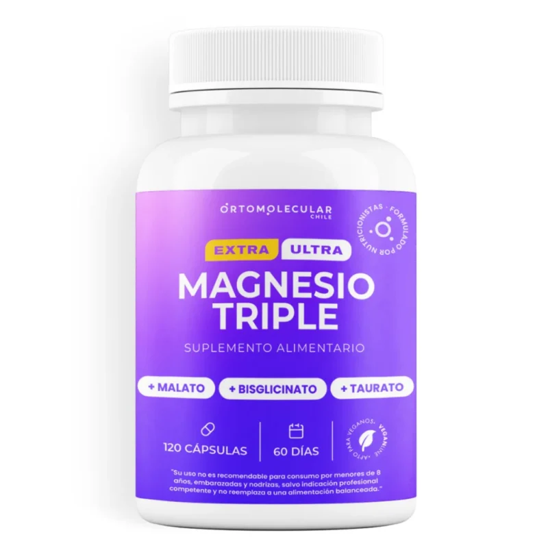 Ortomolecular Ultra Magnesio Triple extra 120 cápsulas