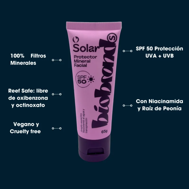 Biobrands Bloqueador solar mineral facial SPF 50